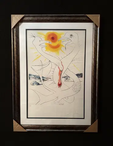 The Caduceus of Mars Nourished by Jupiter's Ball of Fire by Salvador Dalí